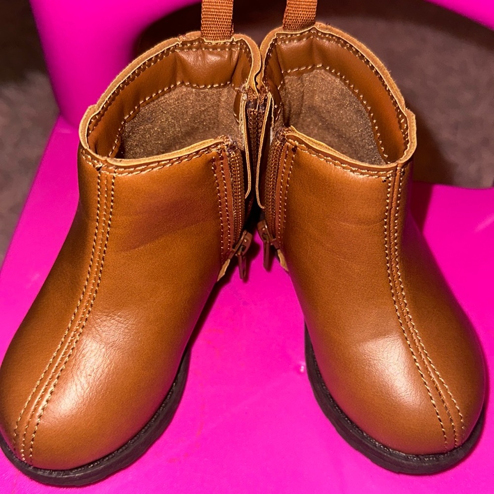 Carters brown leather boots